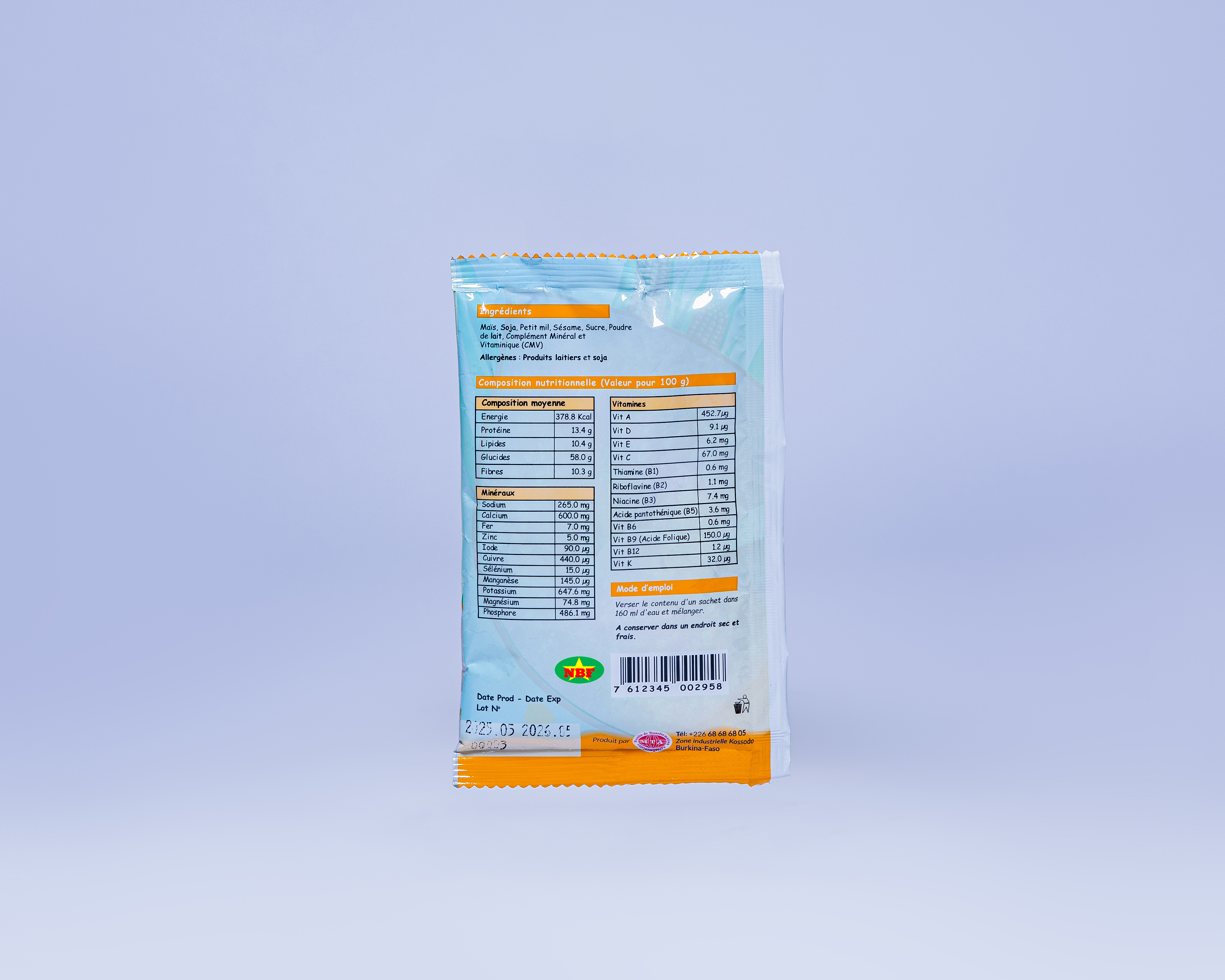 Composition Nutritionnelle NOUON